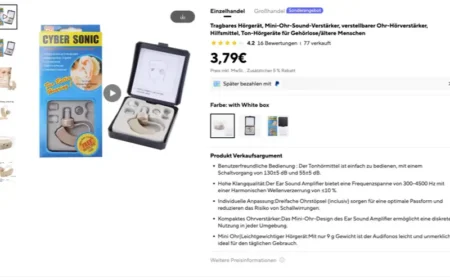 Hörgerät für 1500 Euro – oder Hörverstärker für 3,79 Euro aus China?