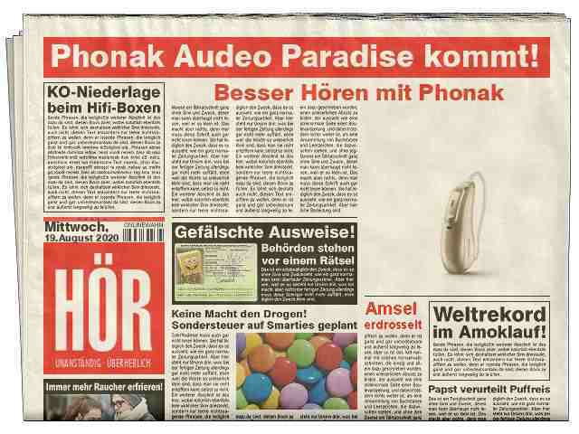 Sonova startet neue Technologieplattform Phonak Audeo Paradise