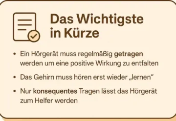 hörgerät regelmäßig tragen