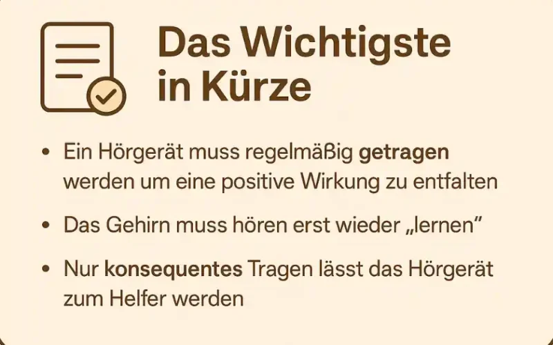 hörgerät regelmäßig tragen